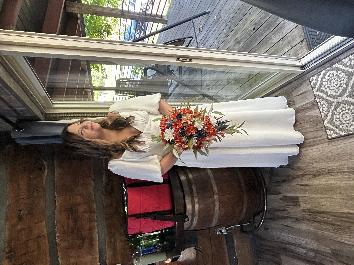 Waiting to walk down the aisle